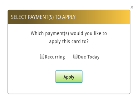 Select Payment To Apply